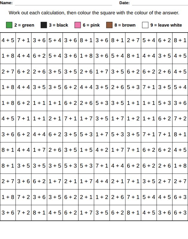 Color and draw worksheet for kids, from the LogikLand all-in-one kids workbook
