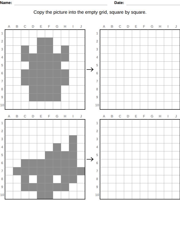 Copy the picture worksheet for kids, from the LogikLand coloring and drawing workbook