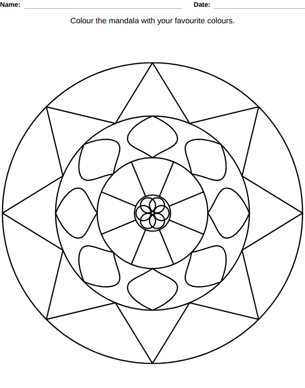 Mandala, ages 3-4
